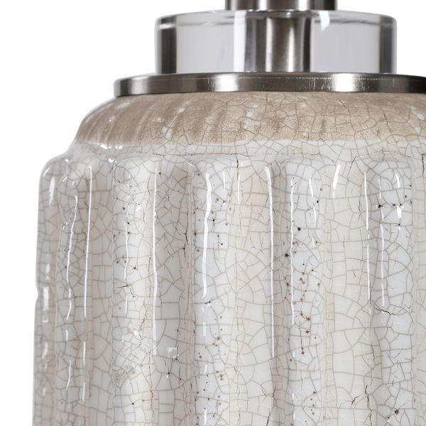 Azariah White Crackle Table Lamp image 12