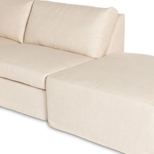 Product Image 8 for Delray 4 Piece Slipcover Sectional With Ottoman from Four Hands