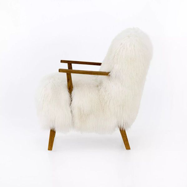 Ashland Armchair - Mongolia Cream Fur image 5