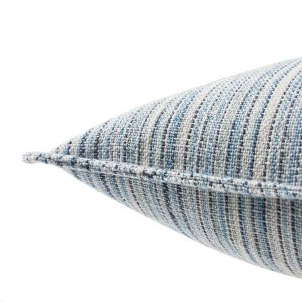 Product Image 2 for Taye Stripe Blue/ White Down Throw Pillow 22 Inch from Jaipur 