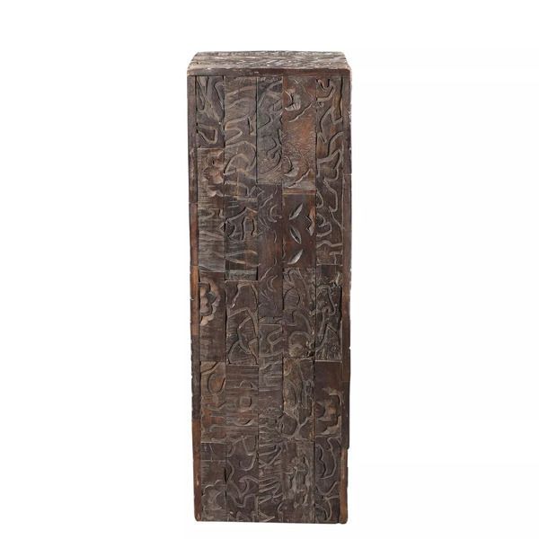 Product Image 3 for Gerardo Carved Wood Pedestal from Moe's