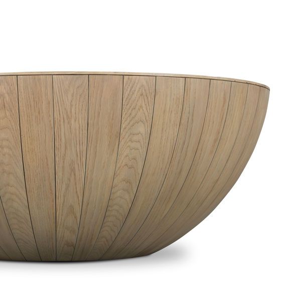 Product Image 5 for Ryan Oak Veneer Oval Drum Coffee Table from Four Hands
