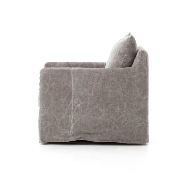 Product Image 9 for Banks Swivel Chair - Stonewash Heavy Jt Tp from Four Hands