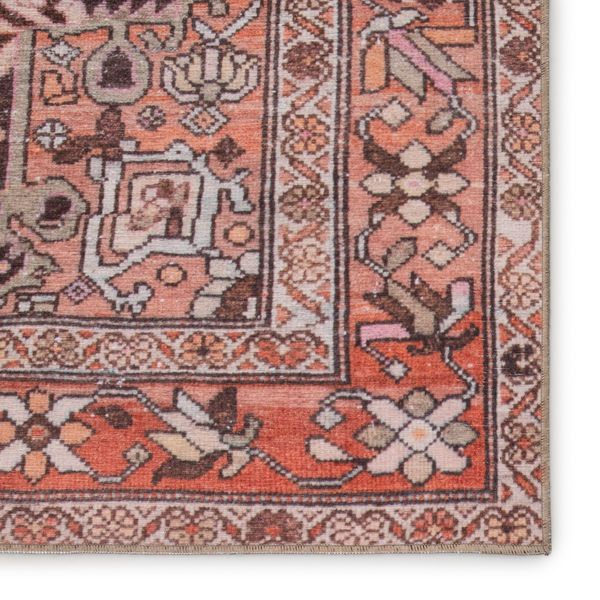 Product Image 14 for Chariot Indoor / Outdoor Medallion Orange / Dark Gray Area Rug from Jaipur 