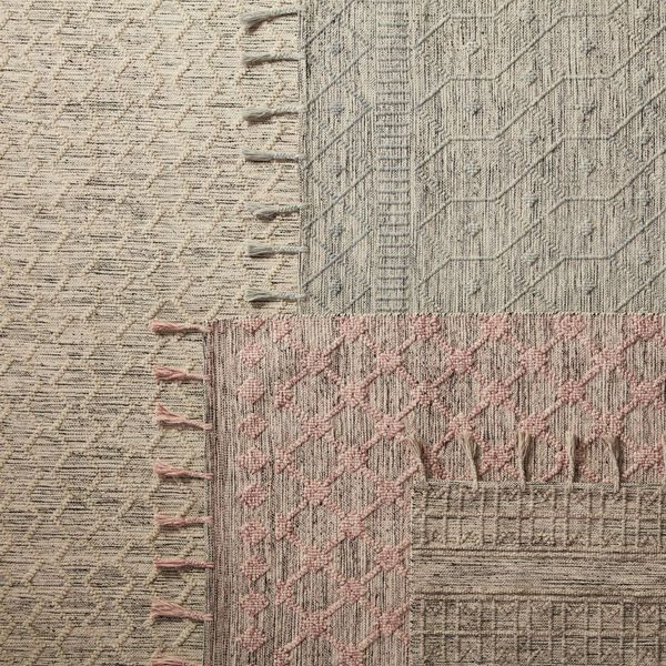 Product Image 3 for Vibe By Madrona Handmade Trellis Light Pink/ Cream Rug from Jaipur 