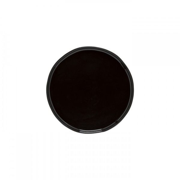Product Image 1 for Lagoa Eco Gres Salad and Dessert Plate, Set of 6 - Black from Costa Nova