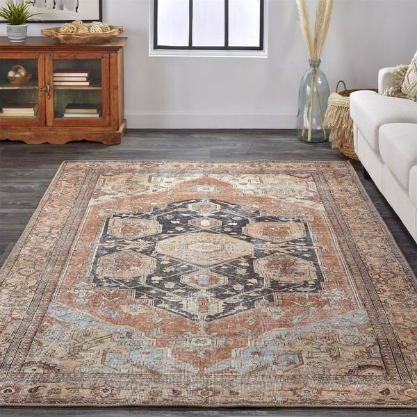 Percy Pink Clay / Charcoal Gray Rug image 2