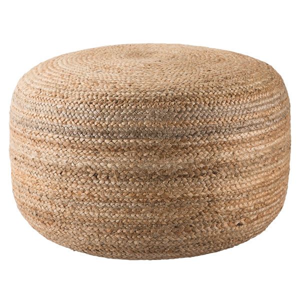 Product Image 4 for Mesa Solid Natural Cylinder Pouf from Jaipur 