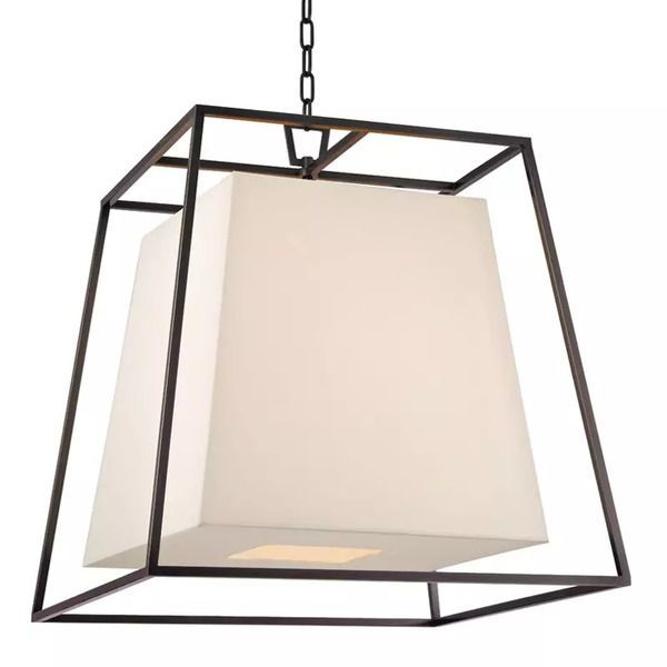 Product Image 2 for Kyle 6 Light Chandelier W/White Shade from Hudson Valley