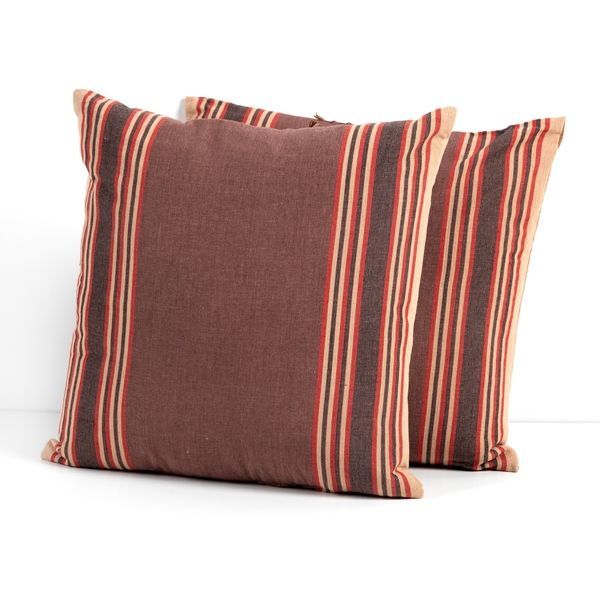 Product Image 3 for Archna Pillow-Rusted Stripe, Set of 2 from Four Hands