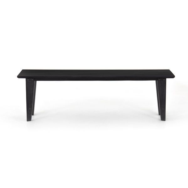 Product Image 5 for Axel Dining Bench Black Wash Poplar from Four Hands