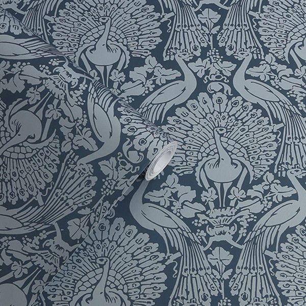Product Image 1 for Laura Ashley Peacock Damask Metallic Wallpaper from Graham & Brown
