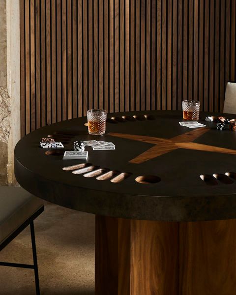 Poker Table-Natural Brown Guanacaste image 2