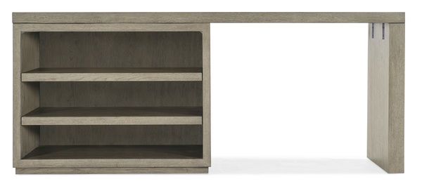 Product Image 3 for Linville Falls Oak Veneer 72" Desk with Open Desk Cabinet from Hooker Furniture
