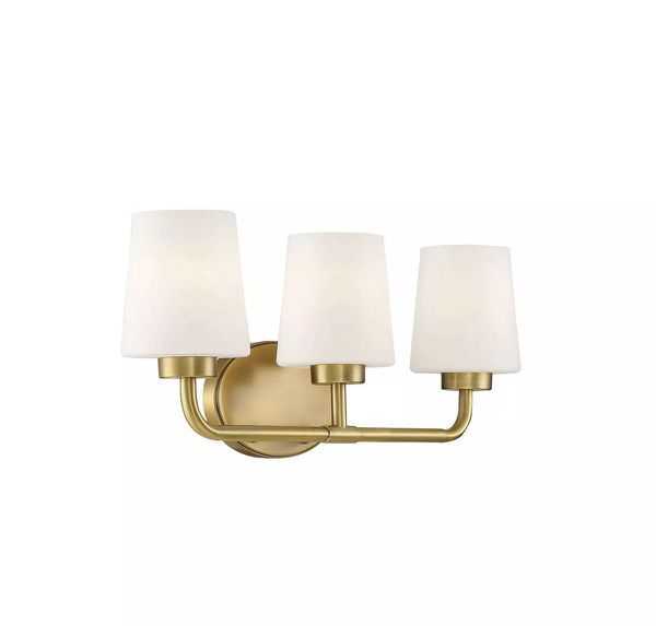 Product Image 3 for Capra Warm Brass 3 Light Bath from Savoy House 