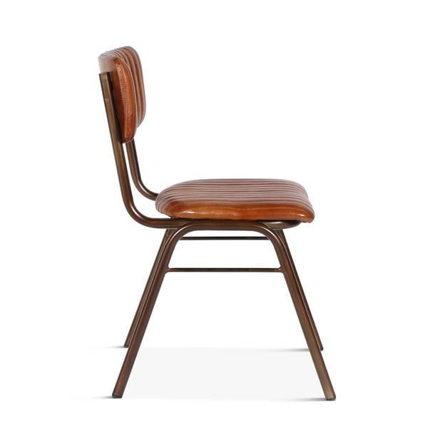 Product Image 1 for Hudson Stitched Leather Side Chairs, Set Of 2 from World Interiors