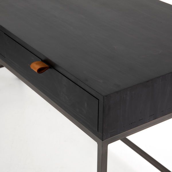 Product Image 8 for Trey Desk System With Filing Cabinet - Black Wash Poplar from Four Hands