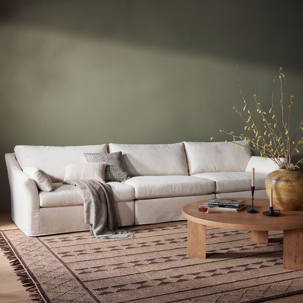 Product Image 2 for Delray 3 Piece Slipcover Sectional from Four Hands