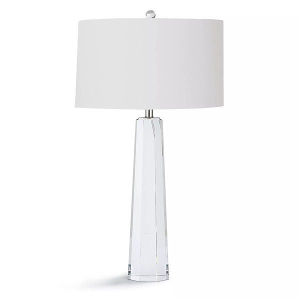 Tapered Hex Crystal Table Lamp image 1