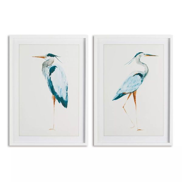 Product Image 1 for Blue Heron Prints, Set Of 2 from Napa Home And Garden