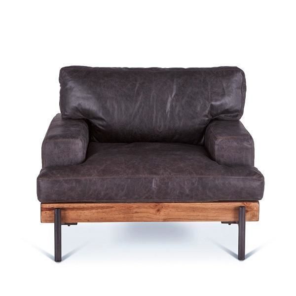 Product Image 5 for Chiavari Distressed Casual Antique Ebony Leather Armchair from World Interiors
