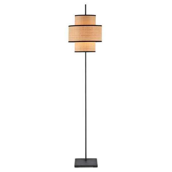 Product Image 3 for Marabout Grasscloth Floor Lamp from Currey & Company