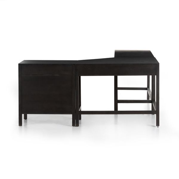 Product Image 9 for Clarita Desk System W/ Filing Cabinet - Black Mango from Four Hands