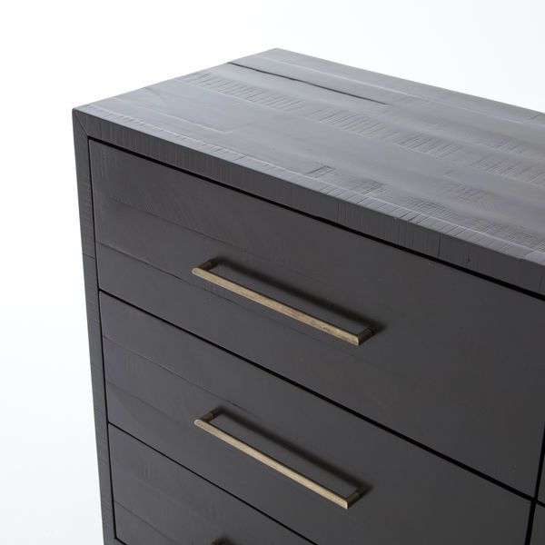 Suki 9 Drawer Black Wood Dresser image 2