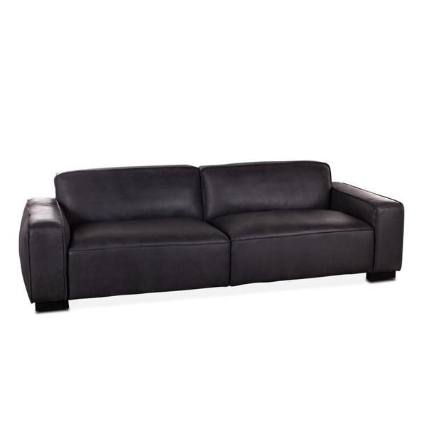 Product Image 3 for Portlando Vintage Black Leather Sofa from World Interiors