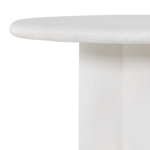 Grano Dining Table Textured White Concrete image 9