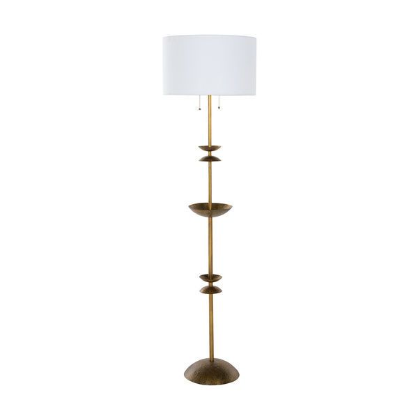 Product Image 1 for Fari Textured Brass Floor Lamp from Gabby