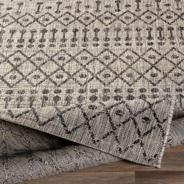 Product Image 6 for Eagean Black / Taupe Indoor / Outdoor Rug from Surya