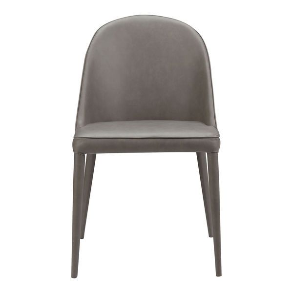 Product Image 3 for BURTON PU DINING CHAIR GREY, Set of Two from Moe's