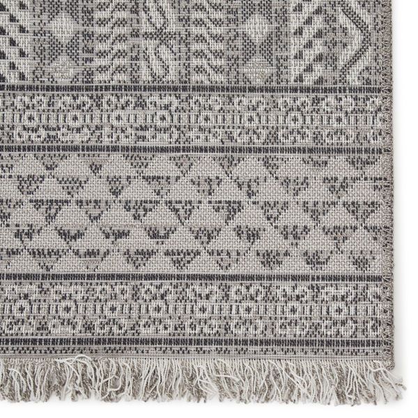 Product Image 9 for Inayah Indoor / Outdoor Tribal Gray / Light Gray Area Rug from Jaipur 