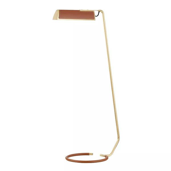 Product Image 1 for Holtsville 1 Light Floor Lamp W/ Saddle Leather from Hudson Valley