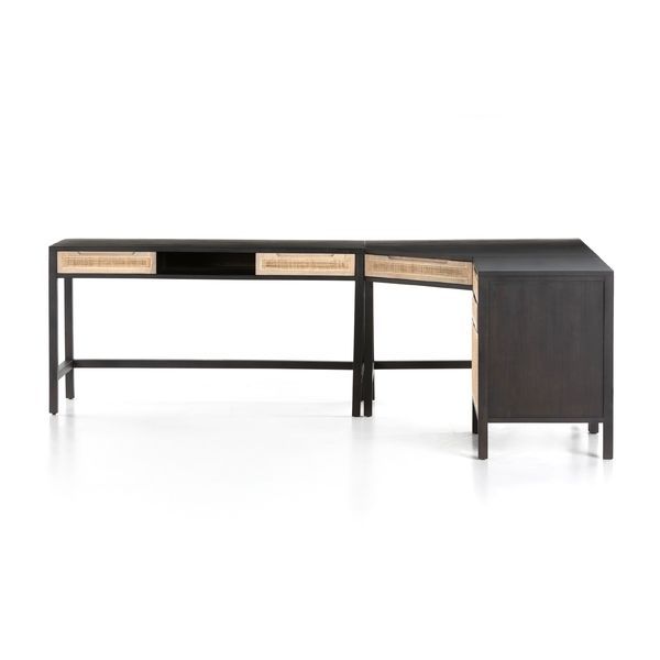 Product Image 10 for Clarita Desk System W/ Filing Cabinet - Black Mango from Four Hands