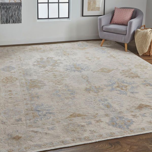 Product Image 3 for Wendover Vintage Style Beige / Gray Eco-Friendly Rug - 10' x 14' from Feizy Rugs