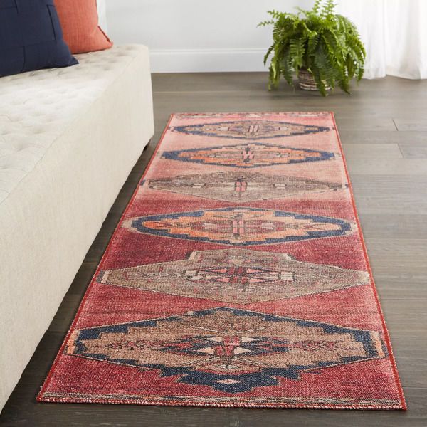 Product Image 5 for Mirta Medallion Pink/ Blue Rug from Jaipur 