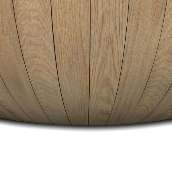 Product Image 4 for Ryan Oak Veneer Oval Drum Coffee Table from Four Hands