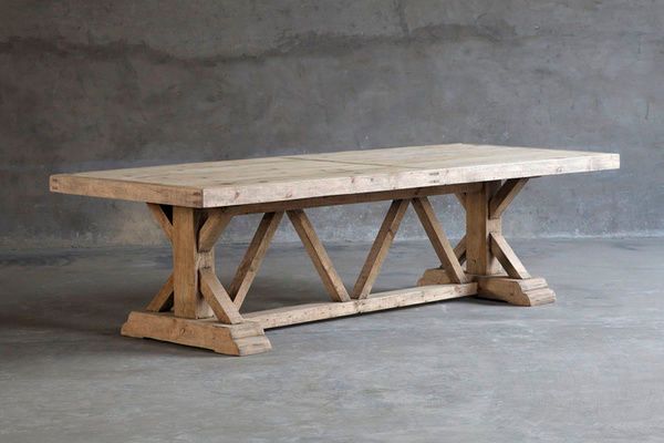 Product Image 9 for Ruth Wooden Trestle Dining Table from Blaxsand