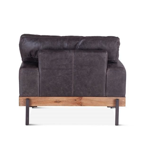 Product Image 6 for Chiavari Distressed Casual Antique Ebony Leather Armchair from World Interiors