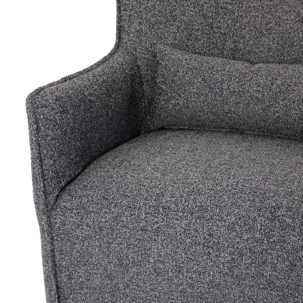 Kimble Round Swivel Accent Chair - Noble Platinum image 10