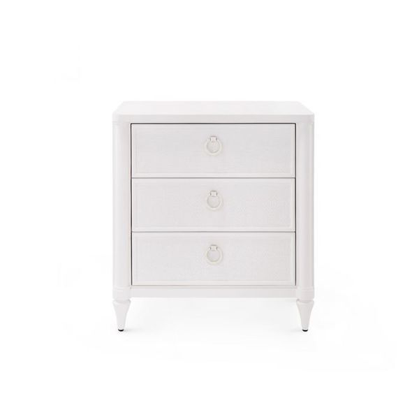 Product Image 2 for Fairfax 3-Drawer White Wood Side Table from Villa & House