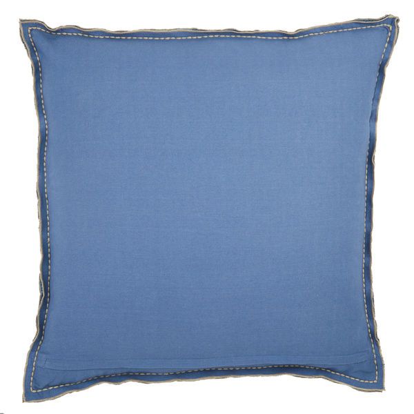 Product Image 9 for Warrenton Solid Blue Throw Pillow 26 inch from Jaipur 