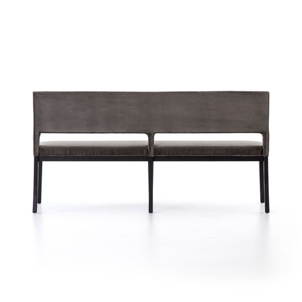 Product Image 7 for Sara Dining Bench Washed Velvet Grey from Four Hands
