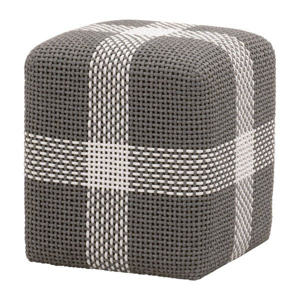 Product Image 2 for Cross Solid Teak Light Grey Woven Accent Cube from Essentials for Living