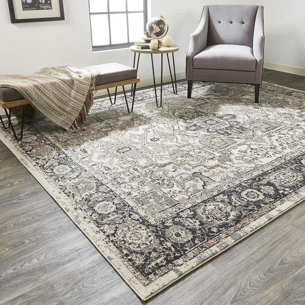 Product Image 3 for Sorel Charcoal Gray / Ivory Rug from Feizy Rugs