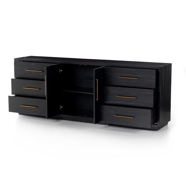 Suki Large Media Console Burnished Black Scout & Nimble