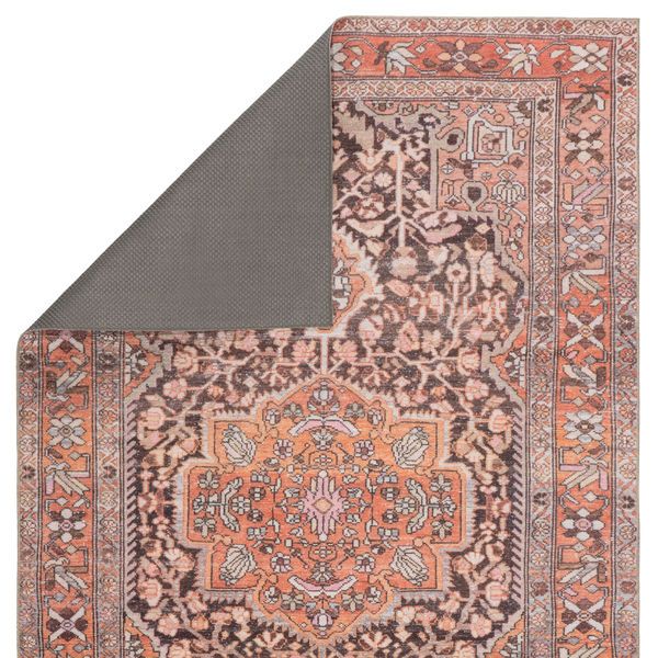 Product Image 15 for Chariot Indoor / Outdoor Medallion Orange / Dark Gray Area Rug from Jaipur 