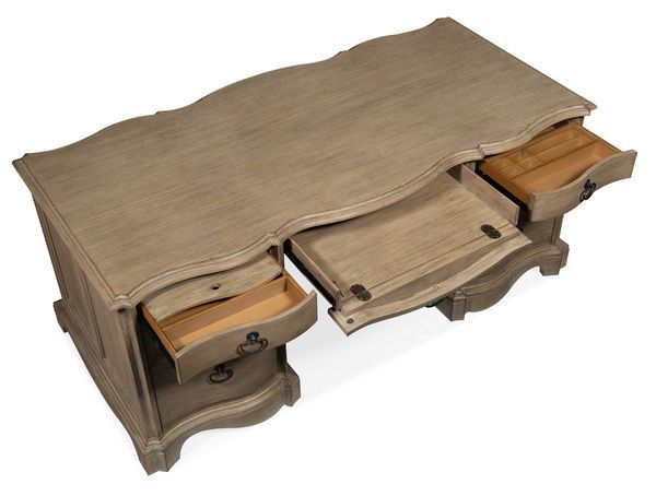 Product Image 4 for Carsica Acacia Veneer Executive Desk from Hooker Furniture